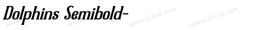 Dolphins Semibold字体转换